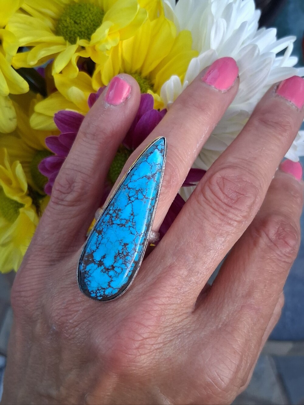 🩵 Genuine Turquoise Sterling Silver Ring